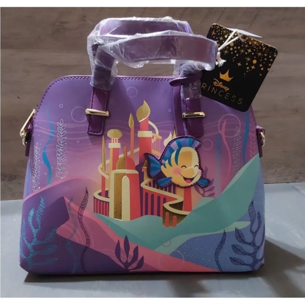 The Little Mermaid Castle Loungefly Crossbody